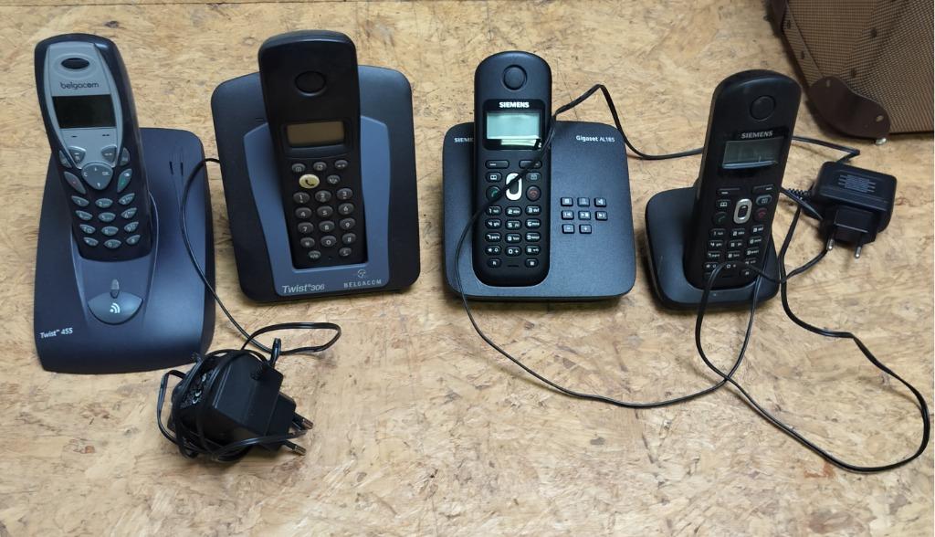 VERLAADE PRIJS Diverse draadloze telefoons PRIJS VOOR 4 st., Ophalen of Verzenden, Niet werkend, 4 handsets of meer