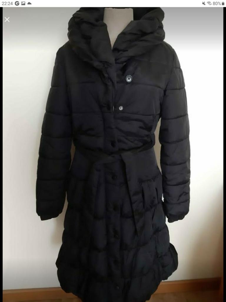 Doudoune longue Noir taille xs, Enlèvement, Comme neuf, Noir