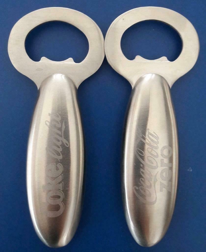 Flesopener coke light en coca cola zero aftrekker zilver, Verzamelen, Ophalen of Verzenden