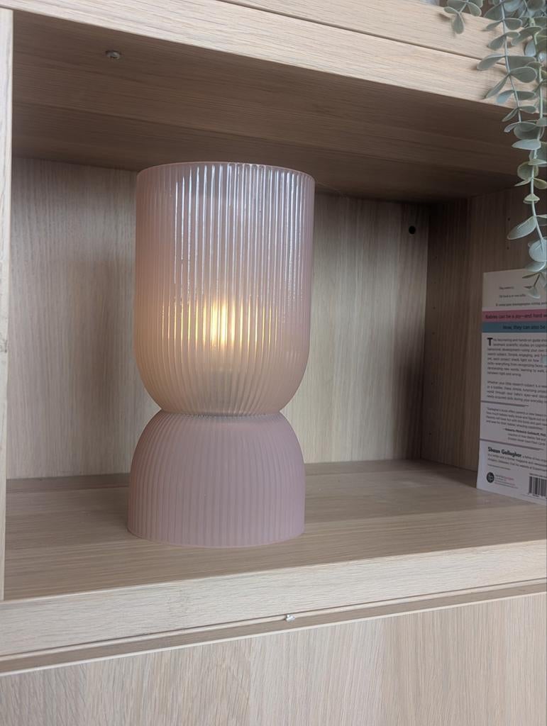 Lampe de table en verre sans fil, Enlèvement, Comme neuf, Verre, Moins de 50 cm