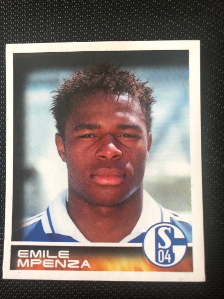 Émile Mpenza (Schalke) Bundesliga Fussball 2001 Panini nº216, Verzenden, Nieuw, Sport