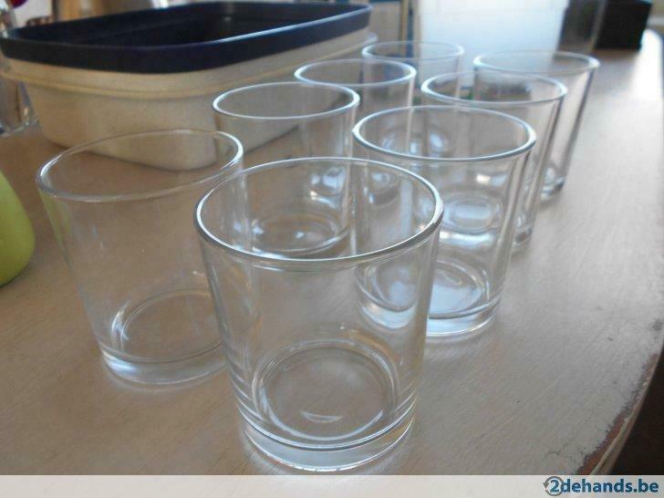 6 nieuwe glazen glas voor 1,5 € !, Enlèvement ou Envoi, Neuf, Verre, Verre ou Verres