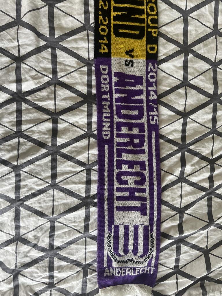 sjaal rsca anderlecht dortmund, Ophalen of Verzenden, Nieuw, Vaantje of Sjaal
