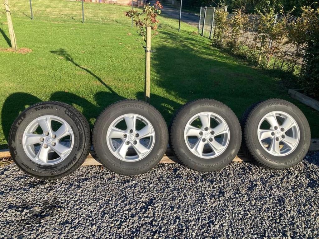 4 Jantes Alu Hiver 16" - Hyundai ix35 / Kia Sportage, Pneus et Jantes, 16 pouces, Enlèvement, Utilisé