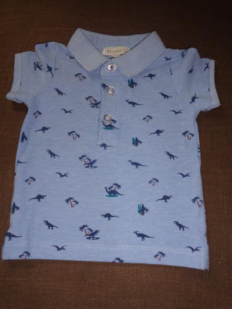 polo bébé motifs dinosaures et palmiers - T68 - NEUF, Garçon, Enlèvement ou Envoi, Autres types, Neuf