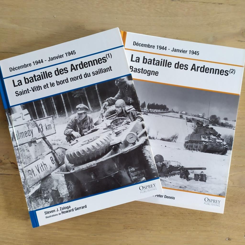 Lot La bataille des Ardennes 1&2 + L'invasion de la Pologne, Livres, Guerre & Militaire, Comme neuf, Général, Deuxième Guerre mondiale
