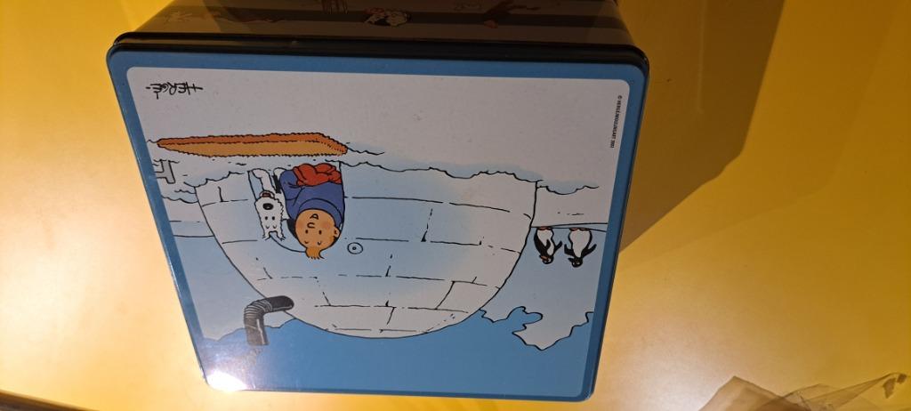 Boîte en fer blanc Hergé Tintin, Enlèvement ou Envoi, Tintin