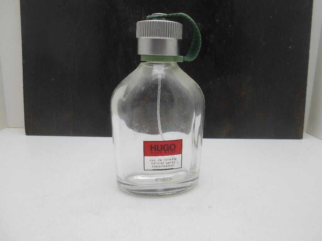 flacon eau de toilette vide Hugo Boss 150ml, Collections, Enlèvement ou Envoi, Utilisé, Bouteille de parfum