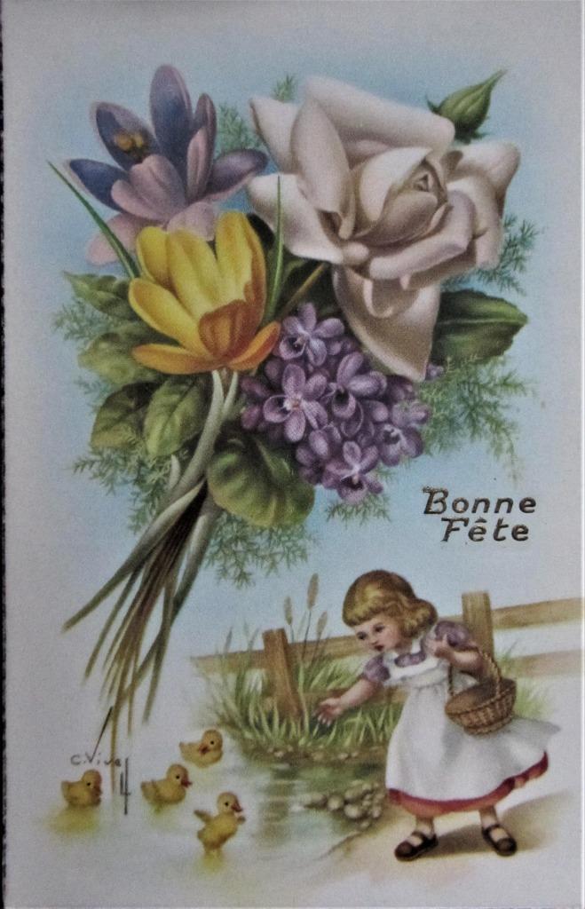 FANTASIE- KAART- KINDEREN, Verzamelen, Ophalen of Verzenden, Ongelopen, Kinderen