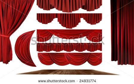Theater gordijnen en gordijnstoffen, Verzenden, Nieuw