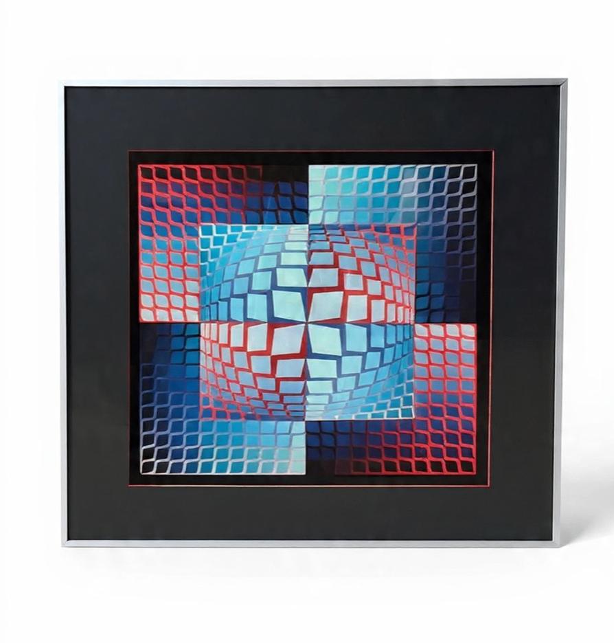 kader victor vasarely quasar zett 1972, Enlèvement