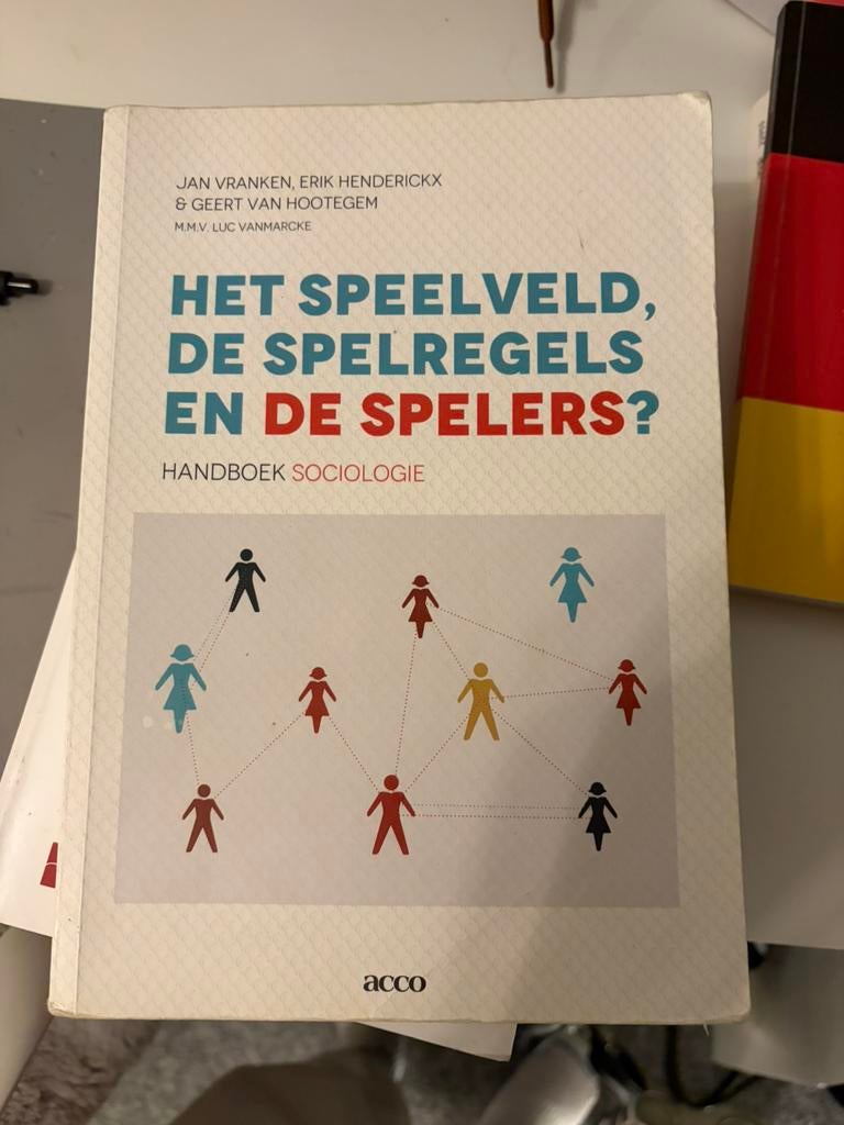 Het speelveld, de spelregels en de spelers?, Boeken, Ophalen of Verzenden, Zo goed als nieuw