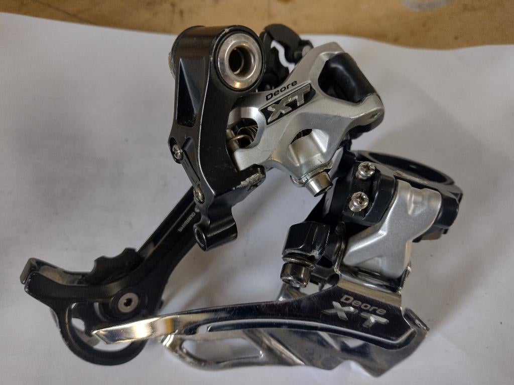 set DeoreXT derailleurs, Vélos & Vélomoteurs, Enlèvement, Utilisé, Dérailleur ou Chaîne, Shimano