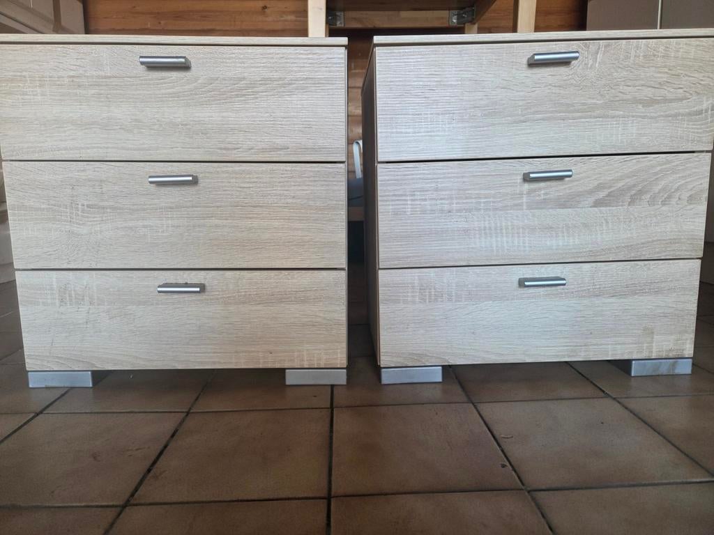 Nachtkastjes 2 stuks, Huis en Inrichting, Ophalen, Gebruikt