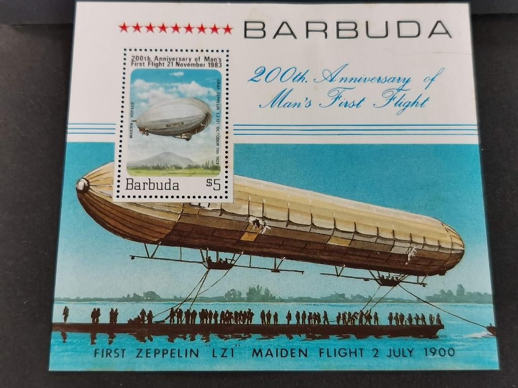 Barbuda 1983 - aviation - Zeppelin *, Enlèvement ou Envoi, Non oblitéré, Amérique centrale