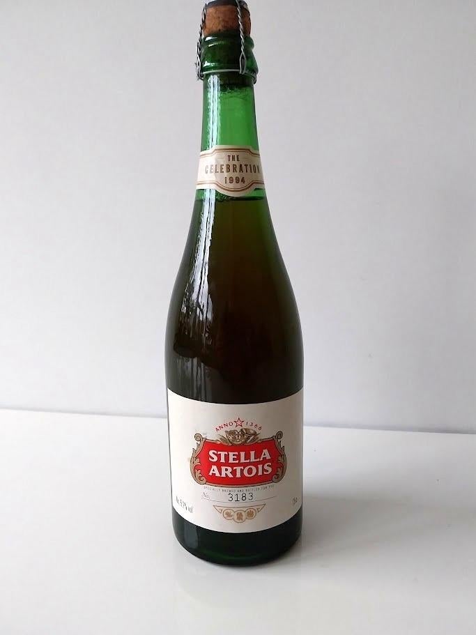 Stella Artois, Celebration 1994, flesje/genummerd, Verzamelen, Ophalen of Verzenden, Stella Artois
