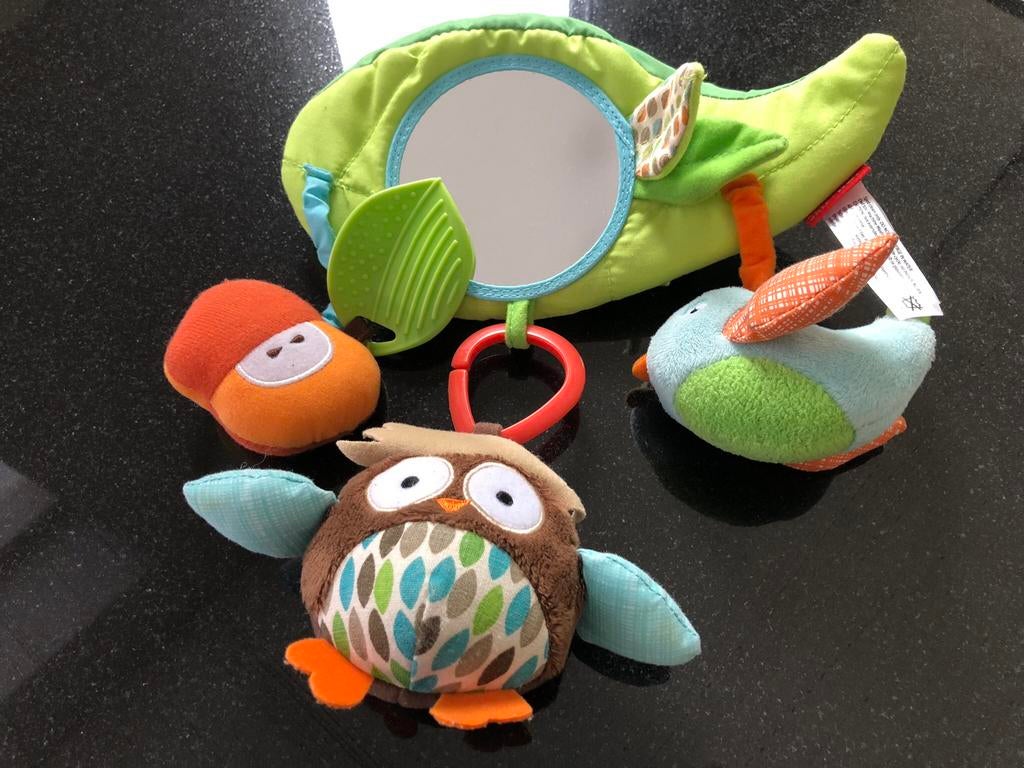 Jouet suspendu Skiphop pour maxi-cosi ou poussette, Enlèvement, Comme neuf, Voiture, Sonore