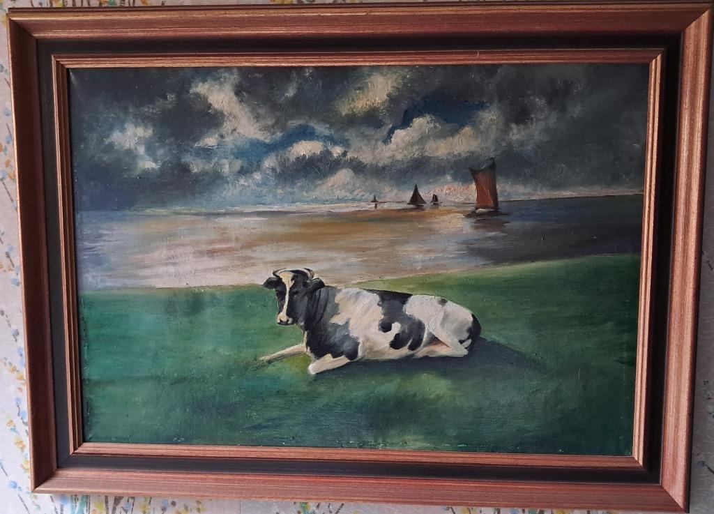 Vache au bord du canal, Enlèvement
