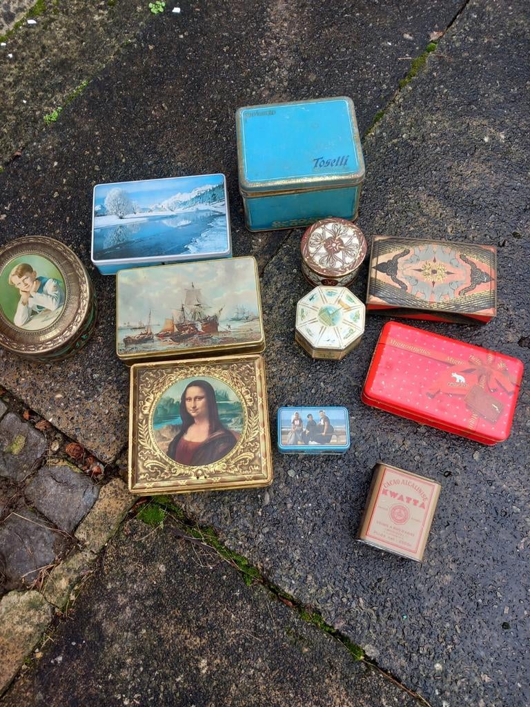 Lot de boîtes métalliques, Collections, Enlèvement ou Envoi