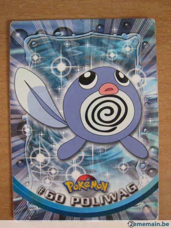 pokemon topps english  n° 60 poliwag ptitard, Envoi, Utilisé, Cartes en vrac
