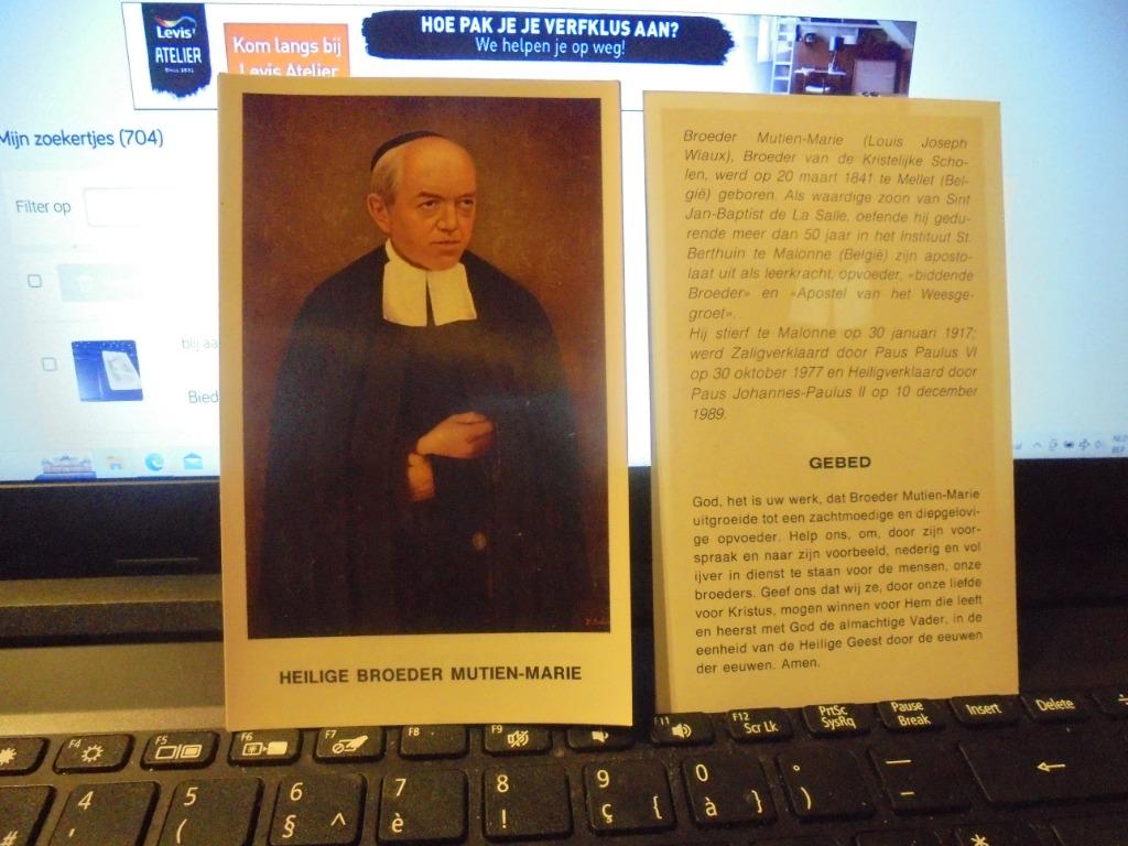 Heilige broeder Mutien-Marie, Verzamelen, Bidprentjes en Rouwkaarten, Ophalen of Verzenden, Bidprentje