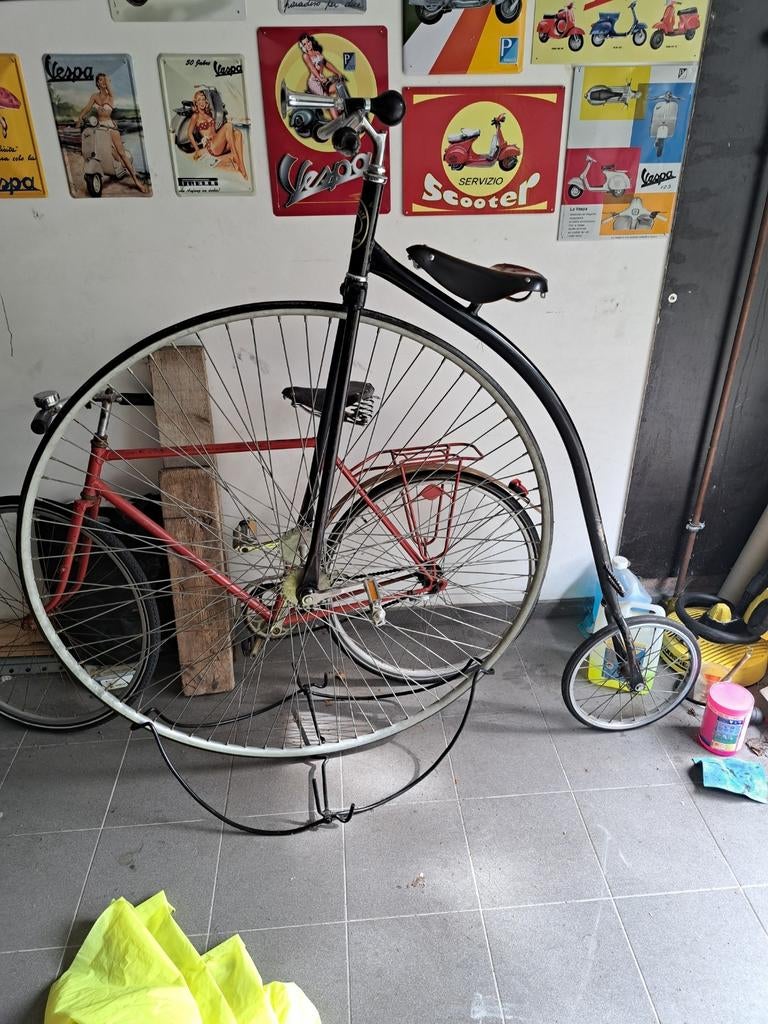 Hoge bi, penny farthing, Ophalen