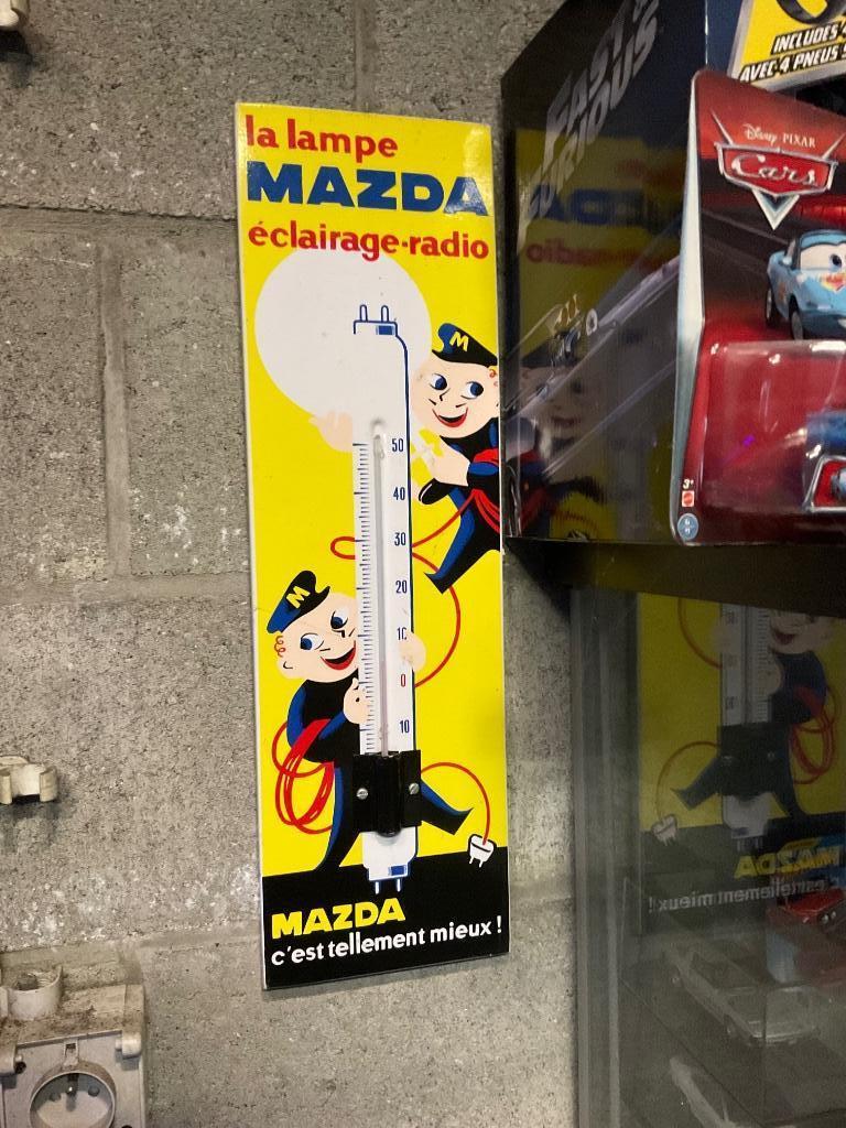 Mazda la lampe thermometer, Ophalen, Zo goed als nieuw, Reclamebord
