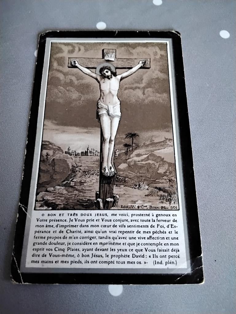 Souvenir de  décès  Abbé  Nicolas-Joseph Michaely 1881-1922, Enlèvement ou Envoi, Image pieuse