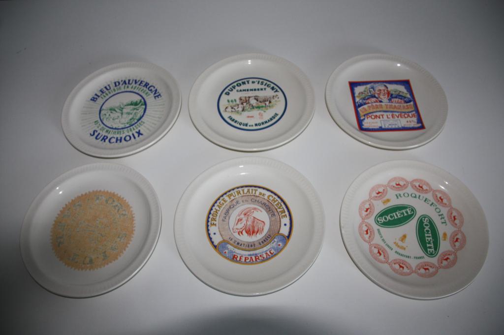 Vintage kaasborden set saint-amand * 6 stuks * jaren 50, Antiquités & Art, Antiquités | Services (vaisselle) pièces, Envoi