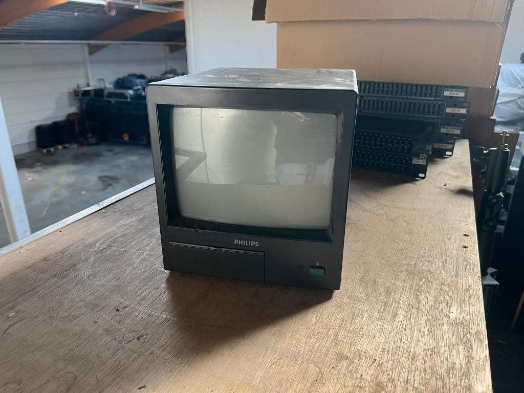Philips LTC 2009/51 9″ video monitor – vintage CCTV/monitor, Ophalen, Gebruikt