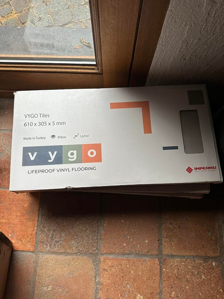 Vygo tiles vinyl 5 m², Enlèvement, Autres matériaux, 10 à 30 cm, Neuf