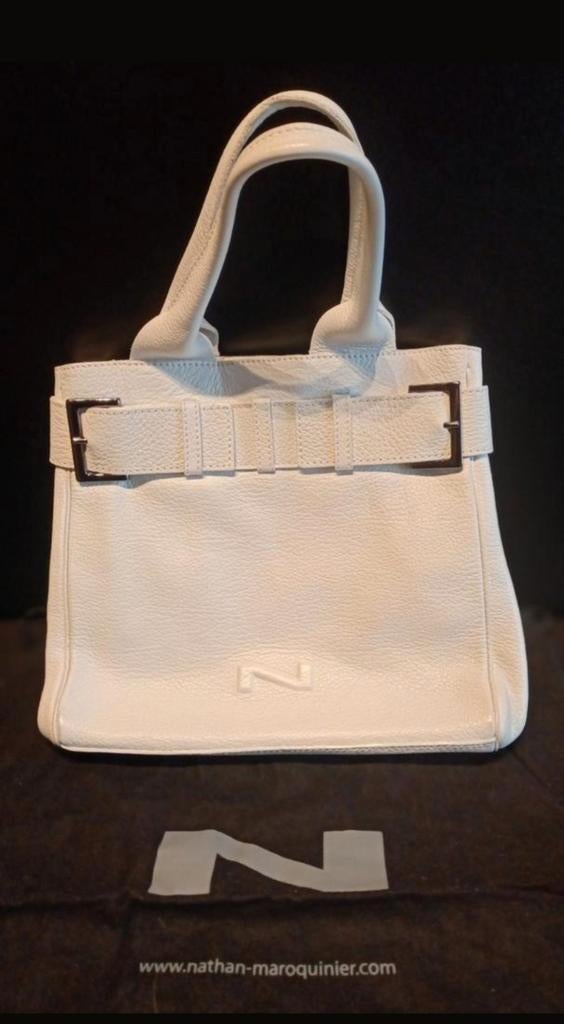 Sac à main blanc Natan, Enlèvement ou Envoi, Comme neuf, Blanc, Sac à main
