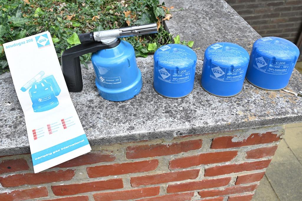 Brûleur à souder Soudogaz 206 + 3 cartouches de gaz, Enlèvement, Neuf, Autres types