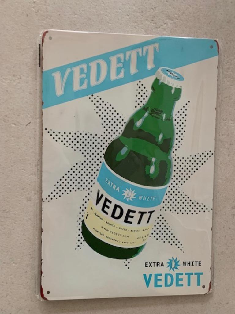 Publicité Vedett, Collections, Enlèvement ou Envoi, Neuf, Panneau publicitaire