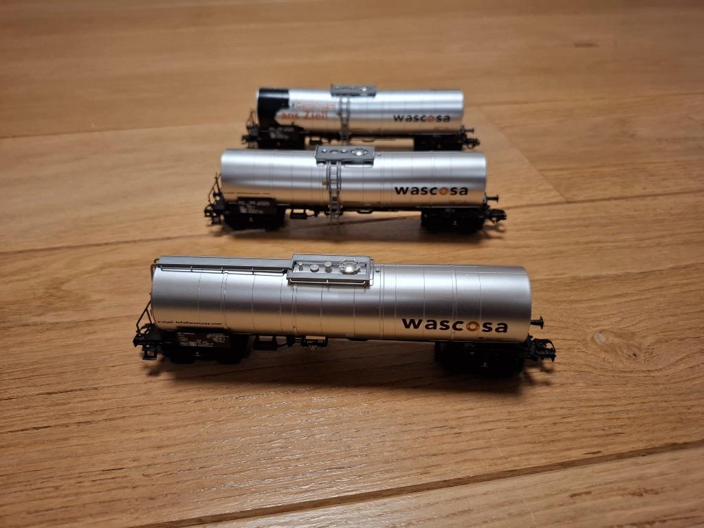 Trix 24544 - Set de 3 wagons citernes Wascosa, Enlèvement, Comme neuf, Wagon, Trix