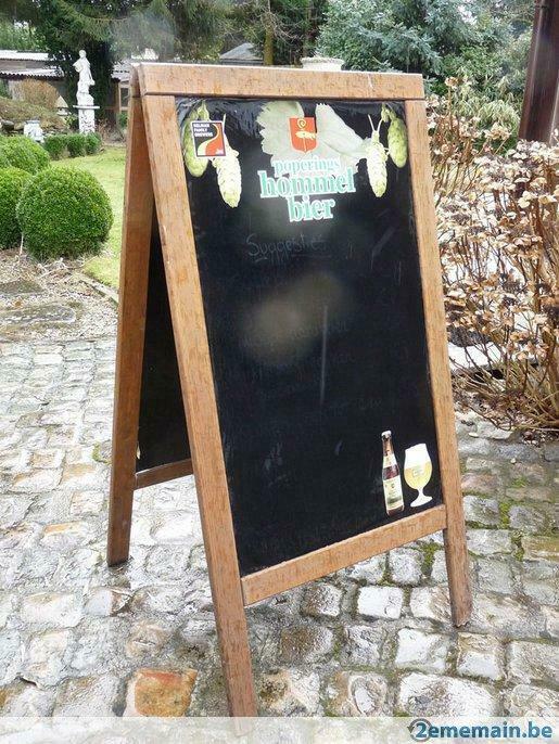tableau publicitaire bières double face, Ophalen, Gebruikt