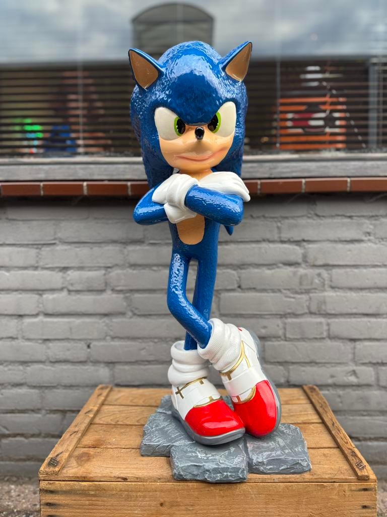 Grande image publicitaire Sonic, Collections, Statues & Figurines, Comme neuf, Fantasy, Enlèvement