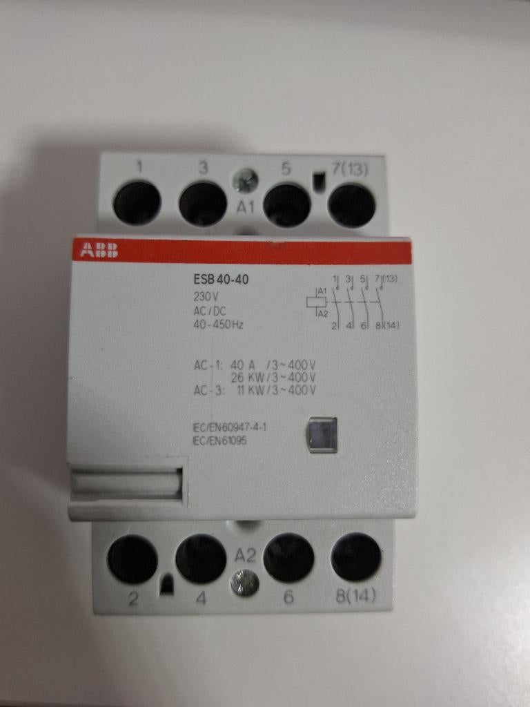 ABB 40A contactor 3x400V+N, Ophalen of Verzenden, Nieuw, Overige typen
