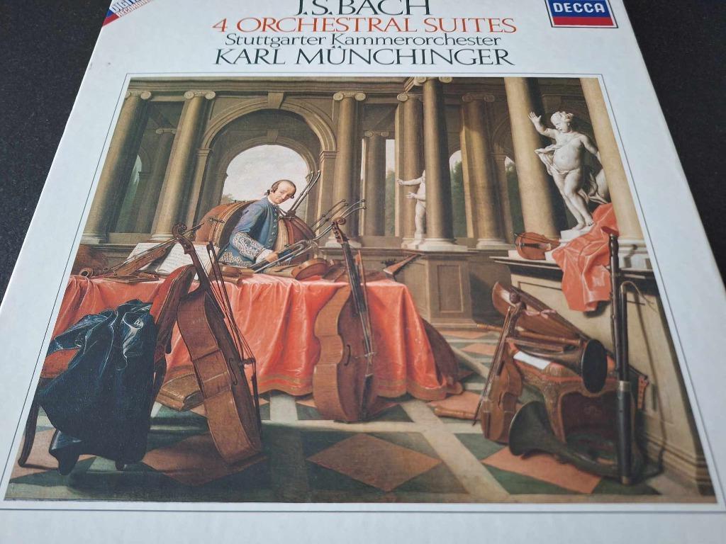 Bach / Münchinger - 4 Orchestral Suites Box 2 x Lp's Vinyl, 12 pouces, Baroque, Enlèvement ou Envoi, Utilisé