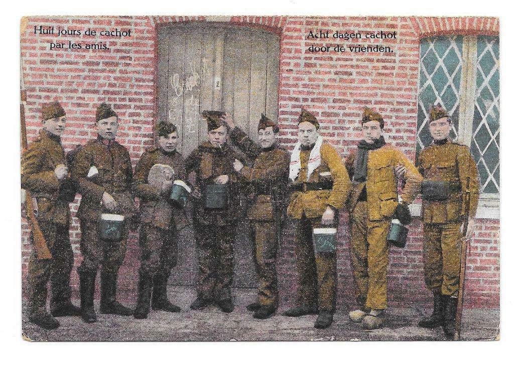 acht dagen cachot door de vrienden 1919 Beverloo, Verzamelen, Verzenden, Voor 1920, Gelopen, Limburg