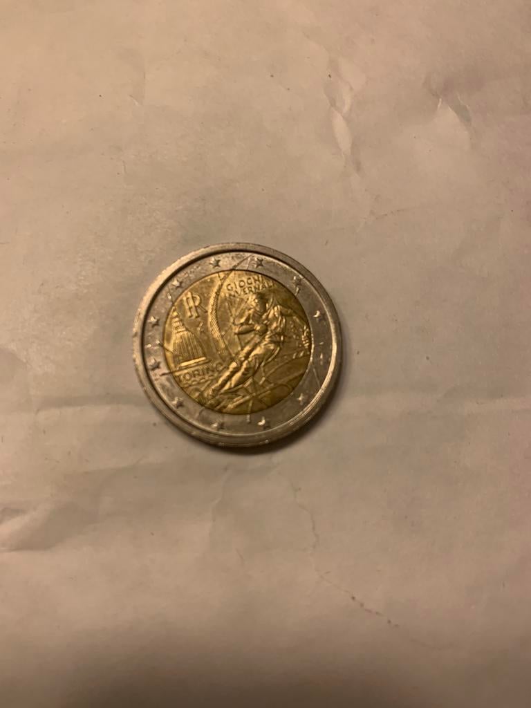 2 euro olympische winterspelen 2006 italie, Postzegels en Munten, Ophalen of Verzenden, Italië, 2 euro, Losse munt