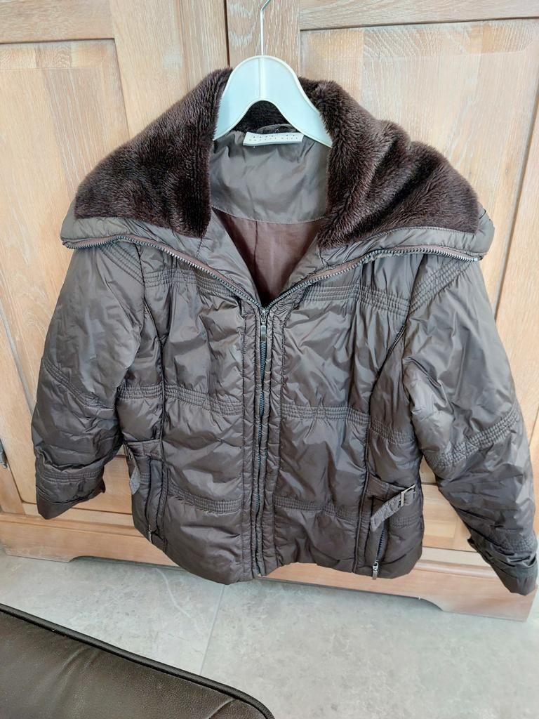 Gilet pour femme avec col en peluche, Enlèvement ou Envoi, Taille 38/40 (M), Brun