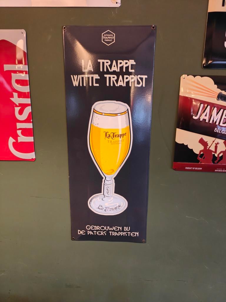 Emaille bord La Trappe, Ophalen