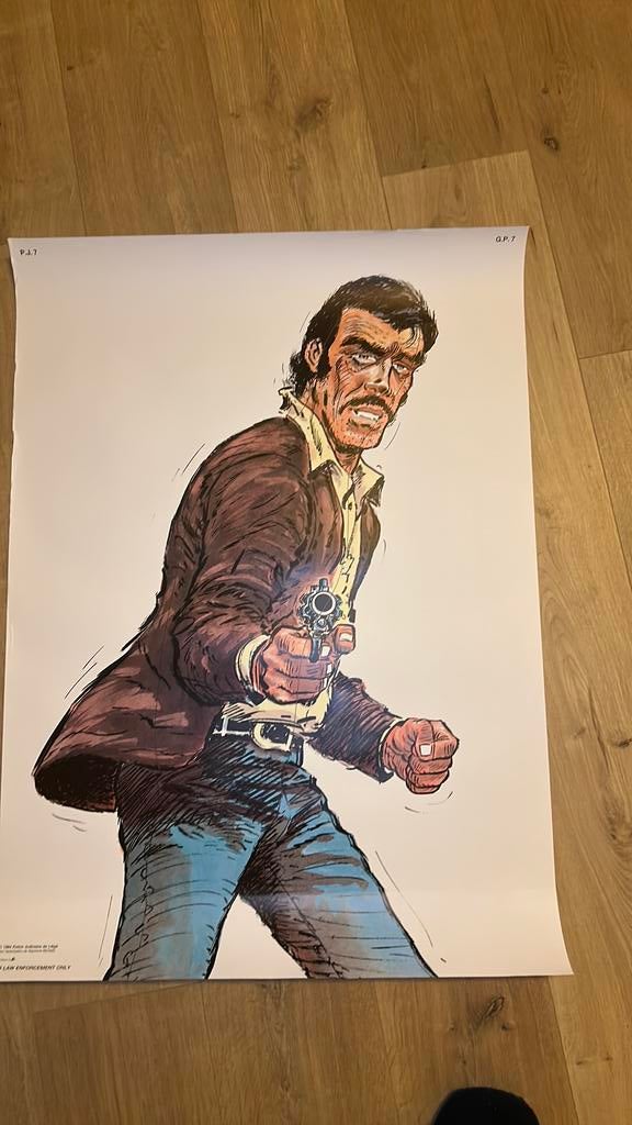 Affiche Raymond Reding Police Liège, 1984, Enlèvement ou Envoi, Comme neuf