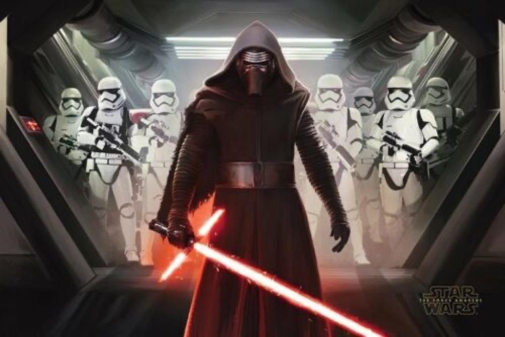 Star Wars poster Kylo Ren en StormTroopers (NIEUW), Enlèvement ou Envoi, Neuf, Livre, Poster ou Affiche