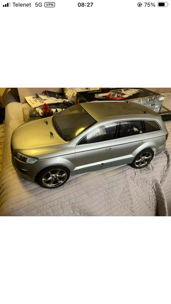 Audi Q7 nitro rc auto in nieuwstaat ech 1:6, Ophalen of Verzenden, Nitro