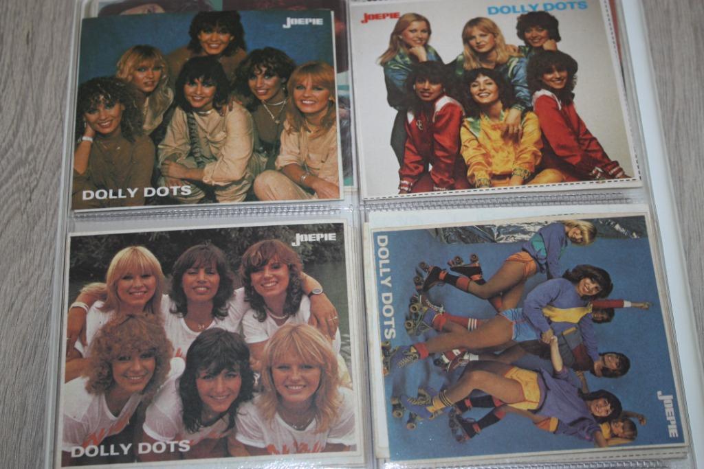 Oude Joepie stickers , De Dolly Dots , 4 verschillende, Verzamelen, Stickers, Gebruikt, Film, Tv of Omroep, Ophalen of Verzenden