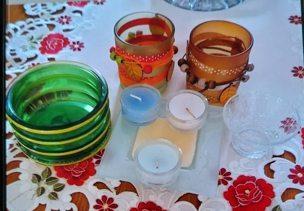 Porte bougies et bougies, Enlèvement ou Envoi, Comme neuf