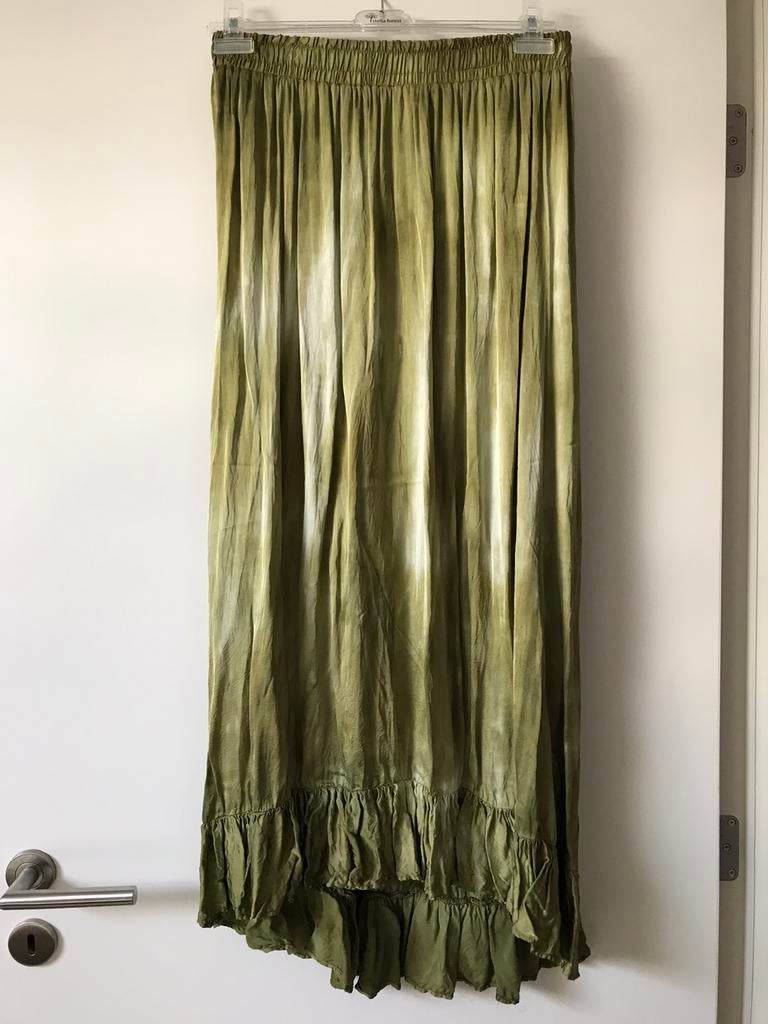 Zara groen/kaki/wit rokje maat L., Kleding | Dames, Rokken, Zara, Nieuw, Groen, Onder de knie