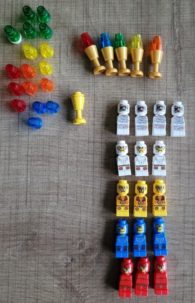 Lego bordspel: figuurtjes + accessoires, Ophalen of Verzenden, Gebruikt, Losse stenen, Lego